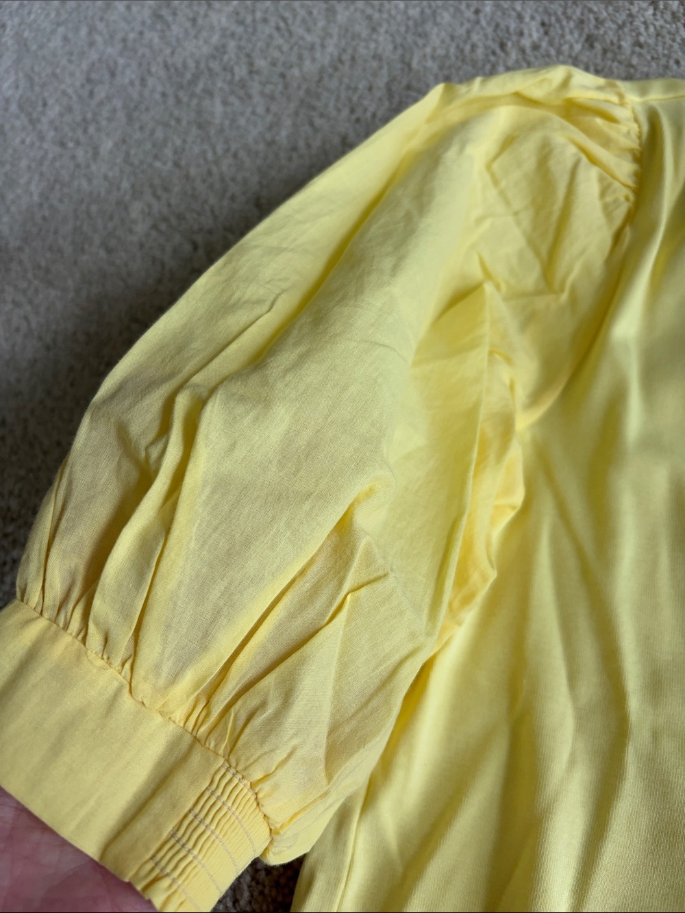 Lilly Pulitzer Sunny Yellow Puff-Sleeve Ronson Top, S, NWT - Picture 7 of 8
